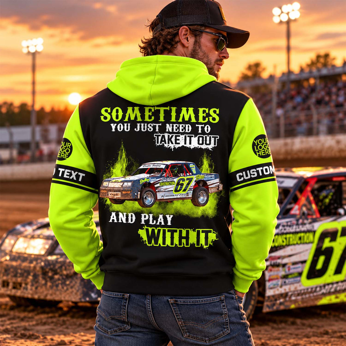 Take It Out & Play - Personalized Dirt Track Racing Photo All Over Print Shirts - Gift For Racing Fans A2110 Pt99 KL07