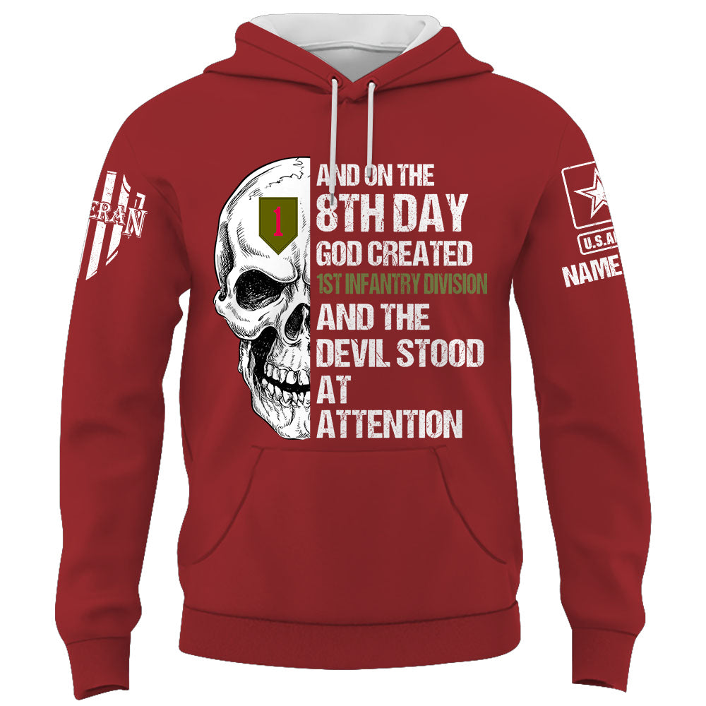 Personalized Shirt And On The 8Th Day God Created Soldiers and The Devil Stood At Attention Gift For Veteran K1702 Trhn