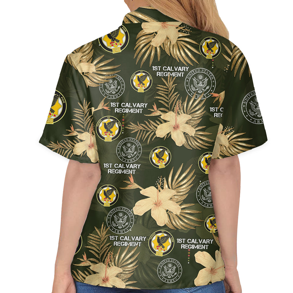 Personalized Hawaiian Shirt Custom Military Division Gift For Veterans Custom All Branches Hawaiian Shirt Gift K1702 MT2