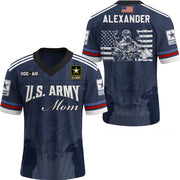 Custom Military Jersey Shirt – Proud Army Mom & Family Support Gift K1702 Trhn