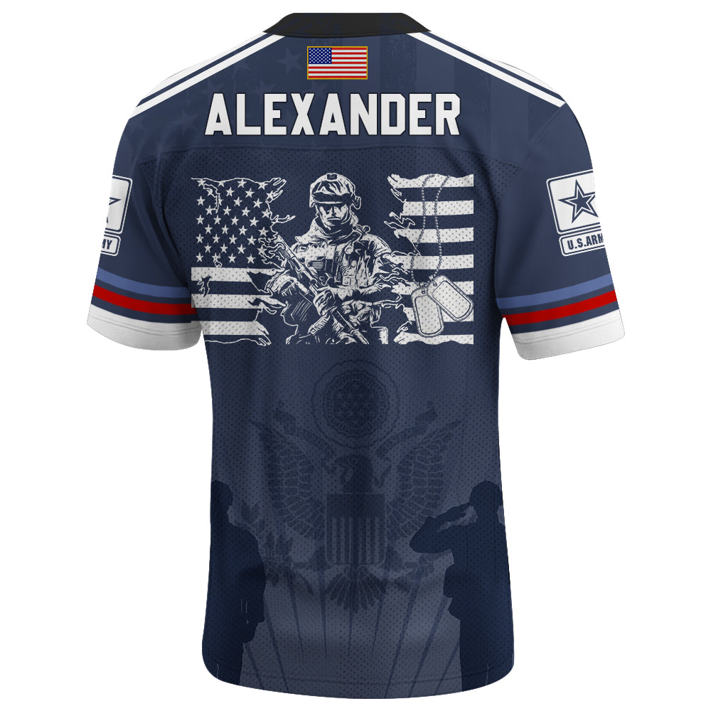 Custom Military Jersey Shirt – Proud Army Mom & Family Support Gift K1702 Trhn