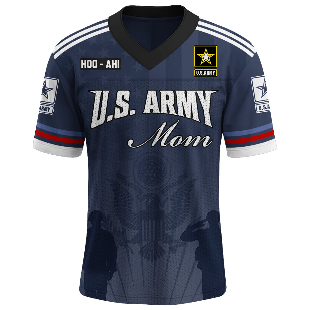 Custom Military Jersey Shirt – Proud Army Mom & Family Support Gift K1702 Trhn