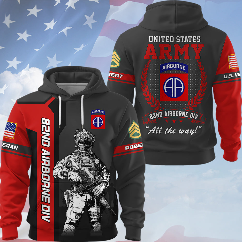 Custom Shirt Veteran All Over Print Shirt Custom Military Patches Available All Military Branches Gift For Veteran K1702 MT2