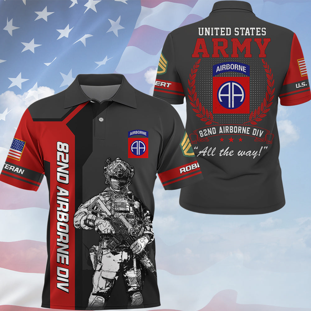 Custom Shirt Veteran All Over Print Shirt Custom Military Patches Available All Military Branches Gift For Veteran K1702 MT2