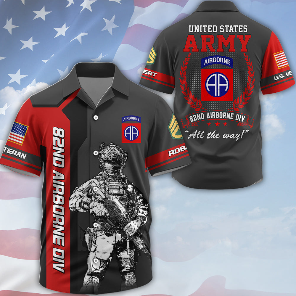 Custom Shirt Veteran All Over Print Shirt Custom Military Patches Available All Military Branches Gift For Veteran K1702 MT2