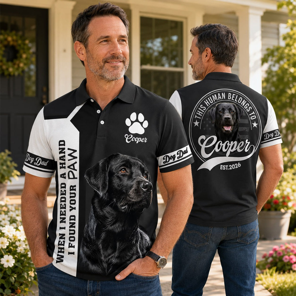 Personalized When I Needed A Hand I Found A Paw Shirt, Custom Photo Dog Shirt, Gift For Dog Lover T1807 Hv01
