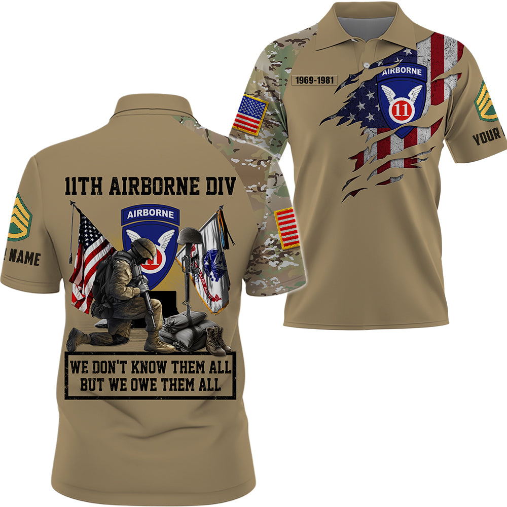 Personalized All Over Print Shirt We Don't Know Them All But We Owe Them All – US Veteran All Branch Gift K1702 Trhn