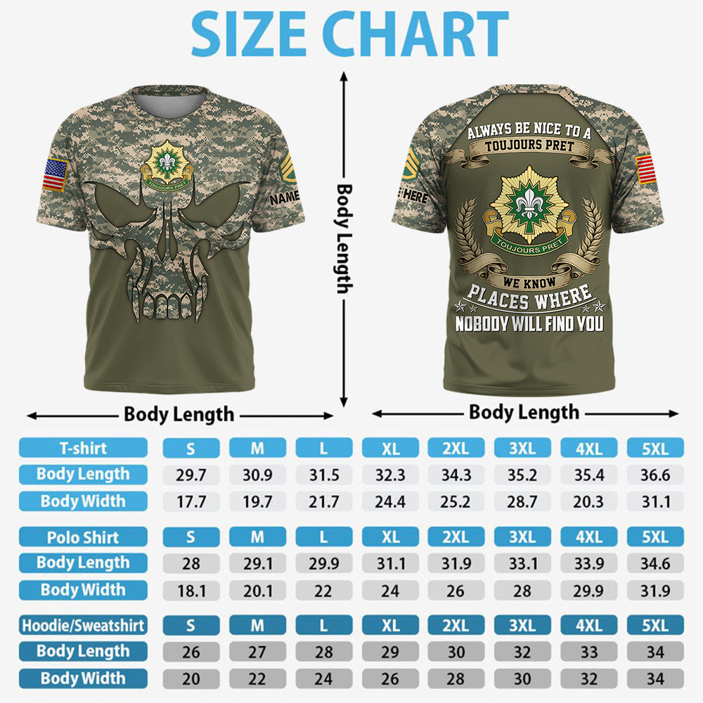Custom All Over Print Shirt Always Be Nice To A Soldier We Know Places Where Nobody Will Find You Gift For Veterans K1702 Trhn
