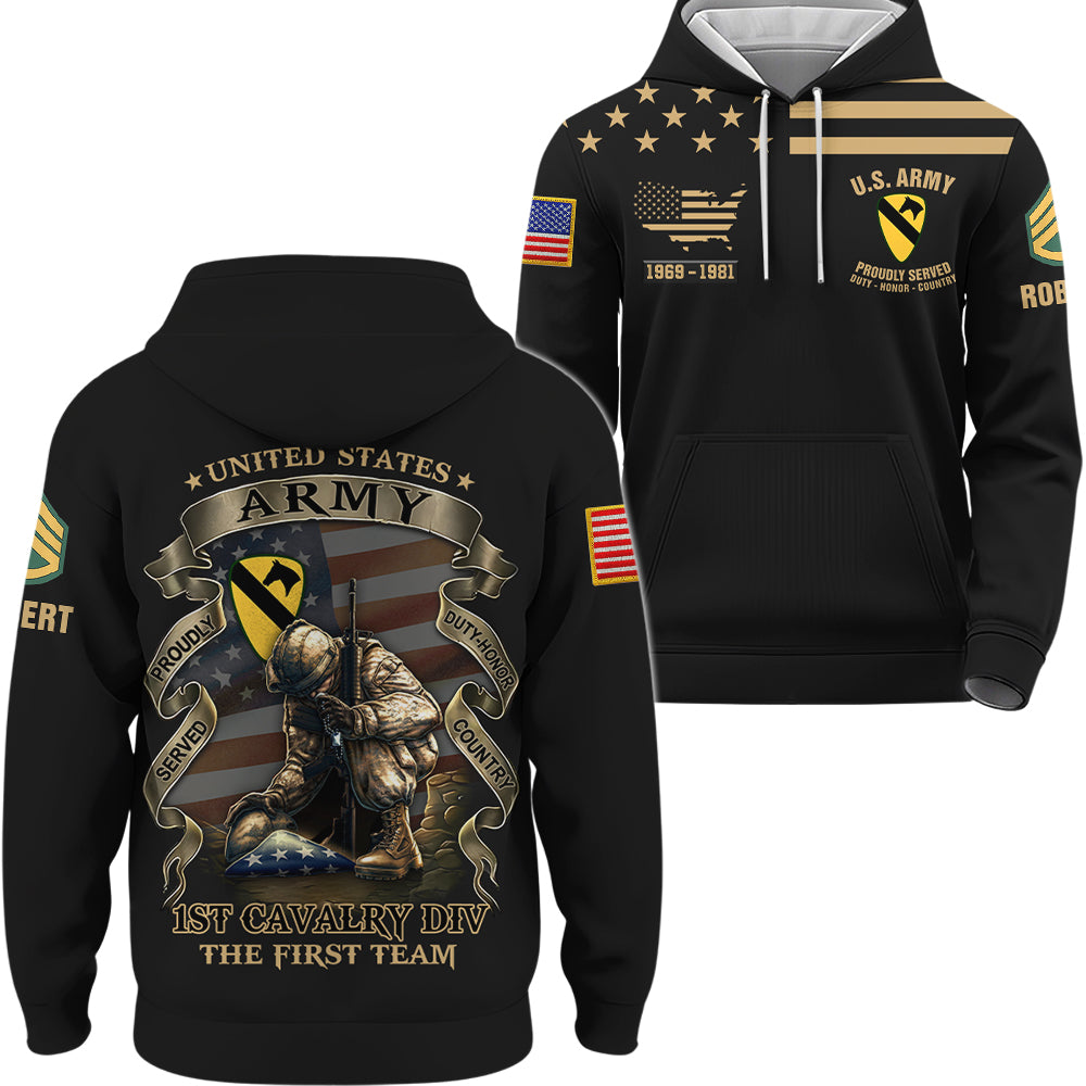 Custom All Over Print Shirt Proudly Served Duty Honor Country Available All Military Branches Gift For Veterans K1702 Trhn