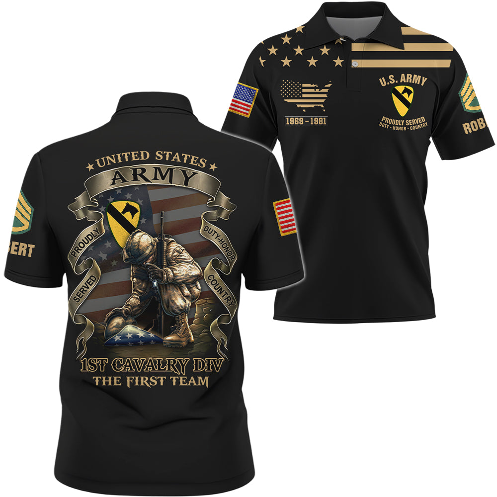 Custom All Over Print Shirt Proudly Served Duty Honor Country Available All Military Branches Gift For Veterans K1702 Trhn