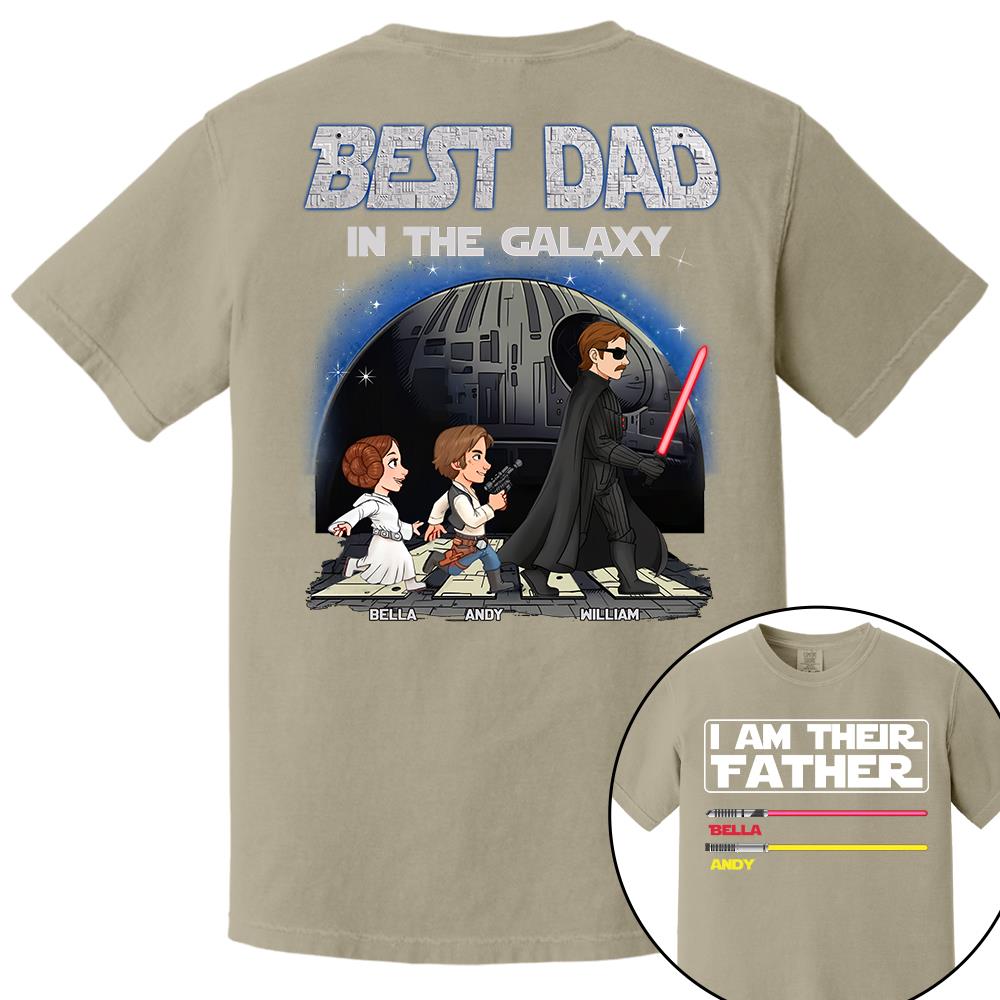 Best Dad In The Galaxy - I'm Their Father Personalized Shirt Gift for Dad Nh00