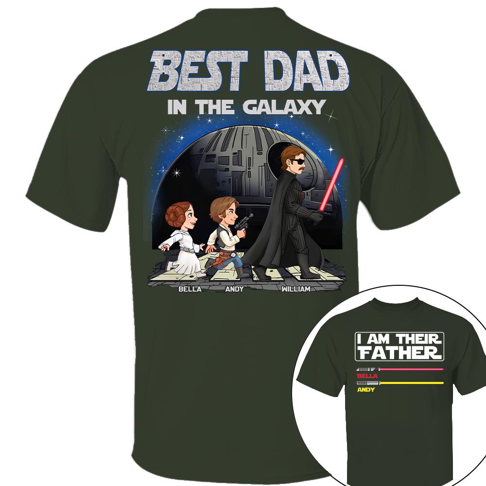 Best Dad In The Galaxy - I'm Their Father Personalized Shirt Gift for Dad Nh00