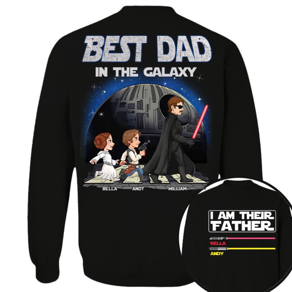 Best Dad In The Galaxy - I'm Their Father Personalized Shirt Gift for Dad Nh00