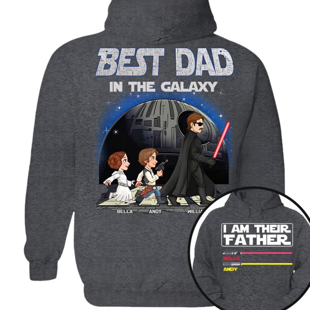 Best Dad In The Galaxy - I'm Their Father Personalized Shirt Gift for Dad Nh00