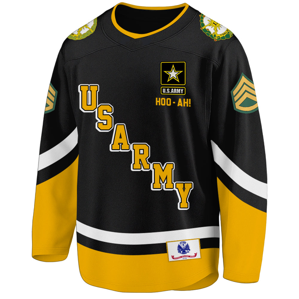 Personalized Hockey Jersey Military Available All Military Branch Gift For Veterans Soldier K1702 Trhn