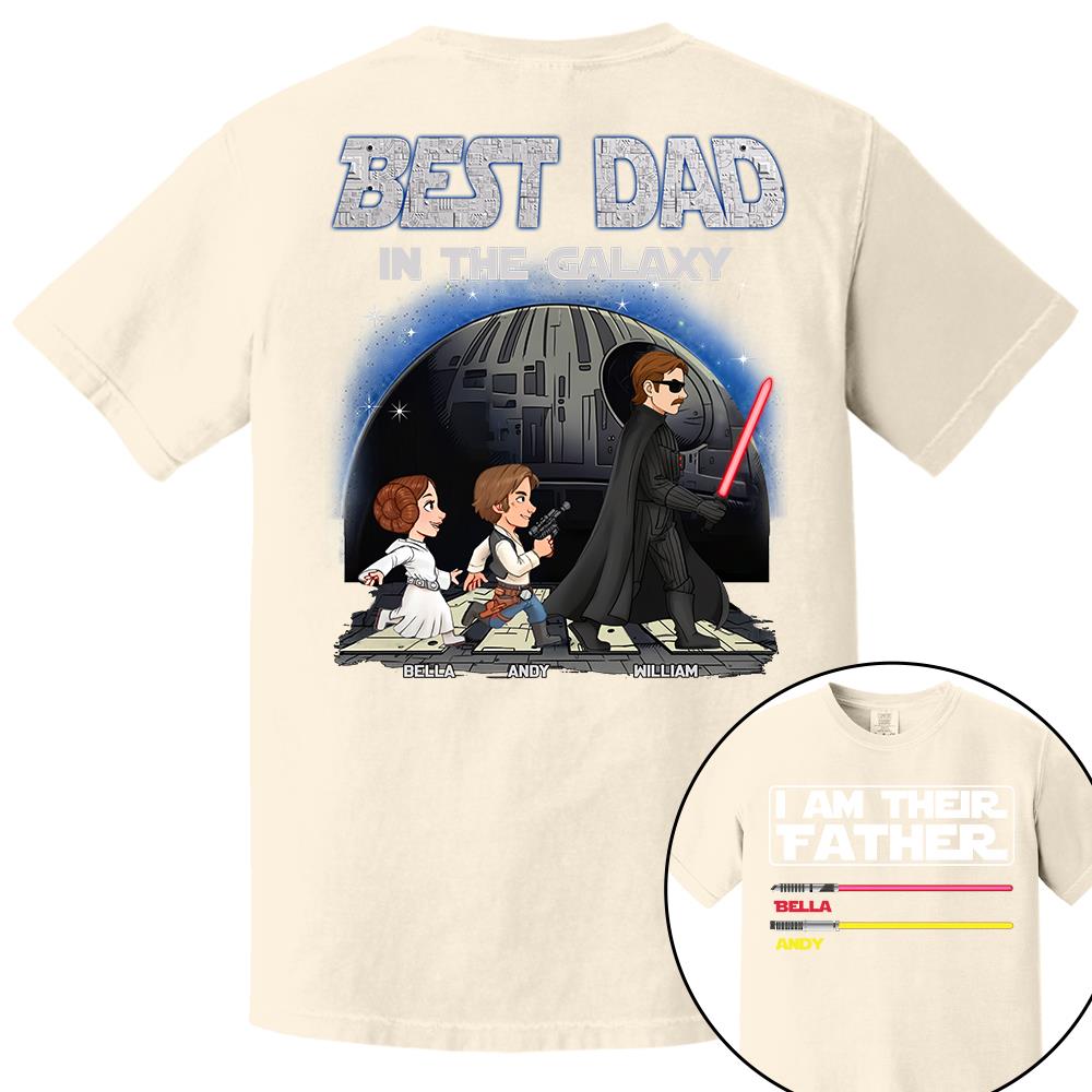 Best Dad In The Galaxy - I'm Their Father Personalized Shirt Gift for Dad Nh00