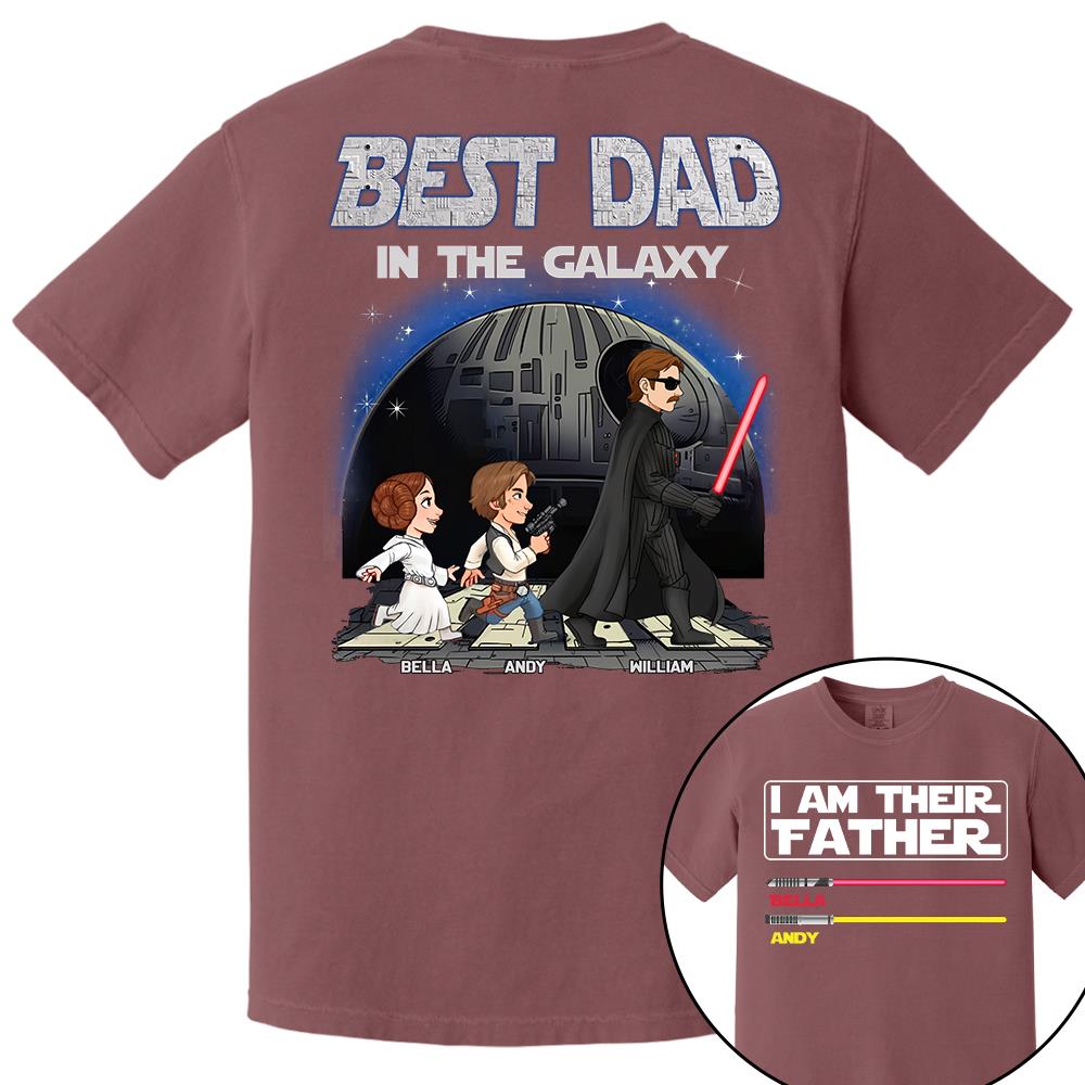 Best Dad In The Galaxy - I'm Their Father Personalized Shirt Gift for Dad Nh00