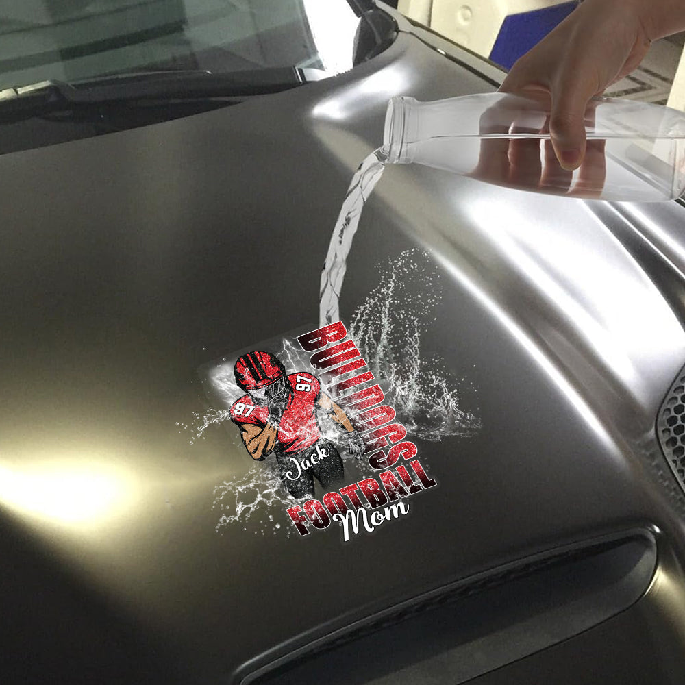 Custom Football Game Day Personalized Car Decal Sticker Custom Team Name K1702