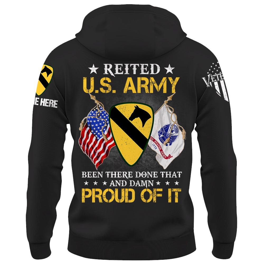Personalized Shirt Us Military Retired Been There Done That Proud Of It Custom Gift For Veterans K1702