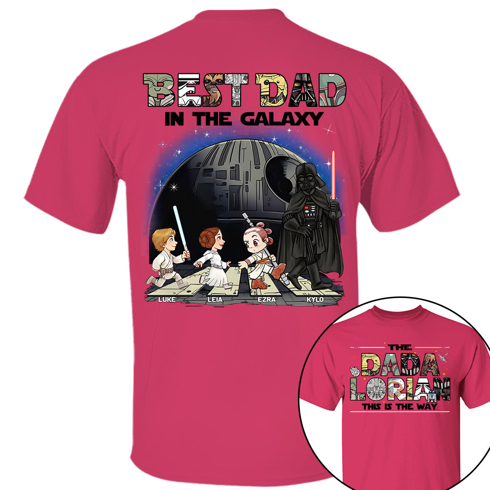 The Dadalorian -Best Dad In The Galaxy - Personalized Shirt Gift For Dad Na04 T24