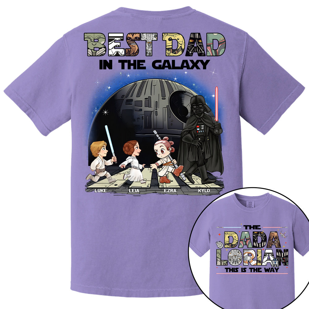 The Dadalorian -Best Dad In The Galaxy - Personalized Shirt Gift For Dad Na04 T24