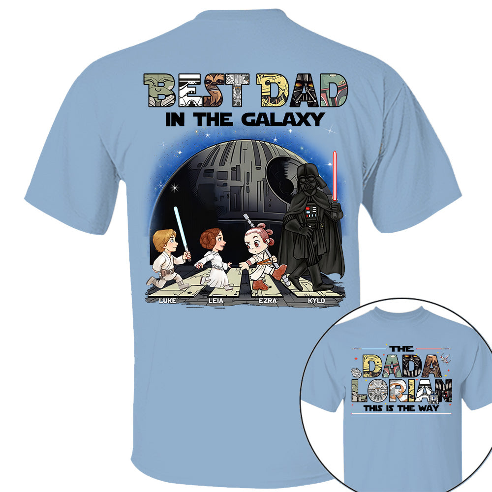 The Dadalorian -Best Dad In The Galaxy - Personalized Shirt Gift For Dad Na04 T24