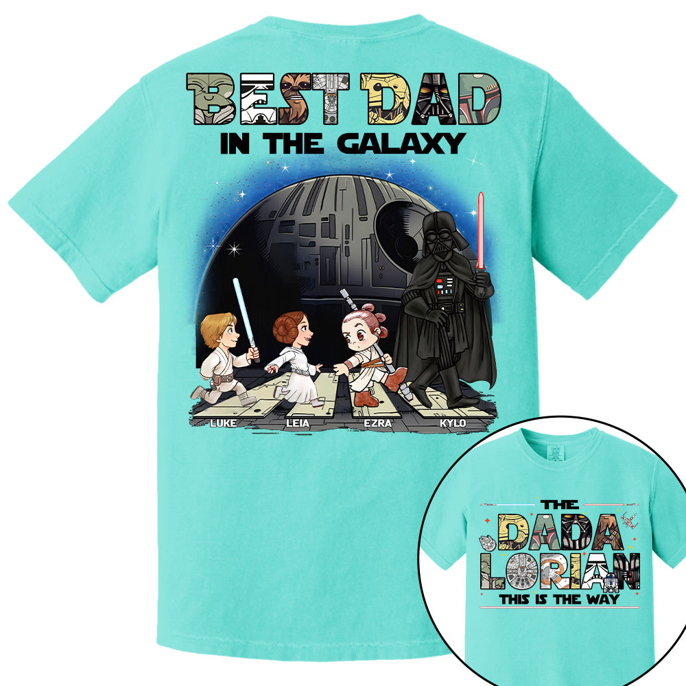 The Dadalorian -Best Dad In The Galaxy - Personalized Shirt Gift For Dad Na04 T24