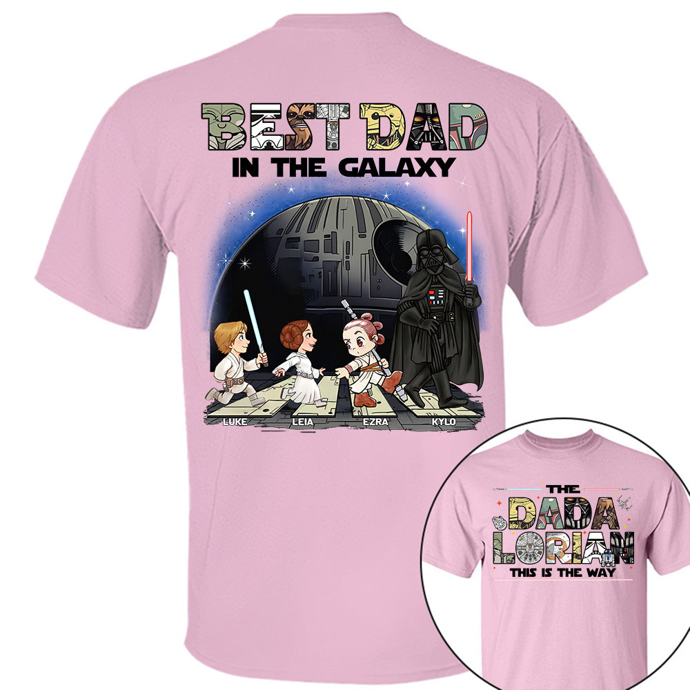 The Dadalorian -Best Dad In The Galaxy - Personalized Shirt Gift For Dad Na04 T24