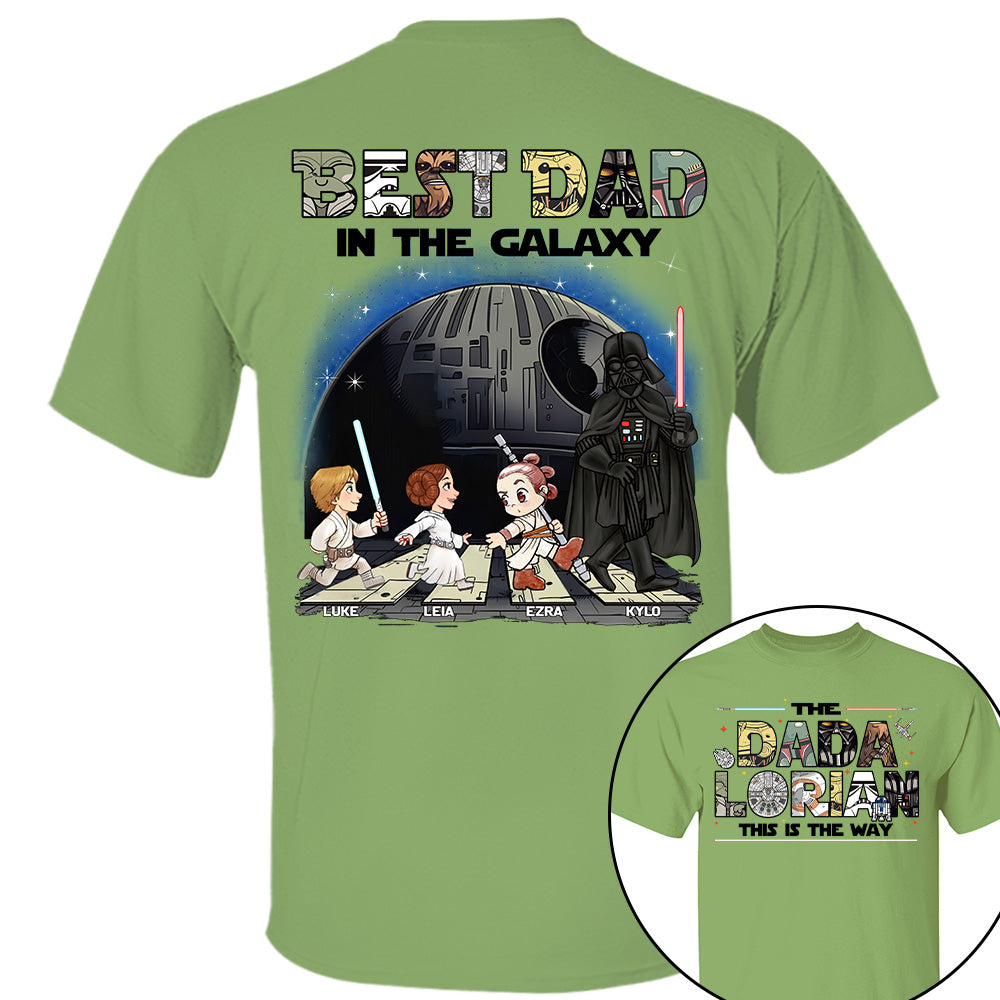 The Dadalorian -Best Dad In The Galaxy - Personalized Shirt Gift For Dad Na04 T24
