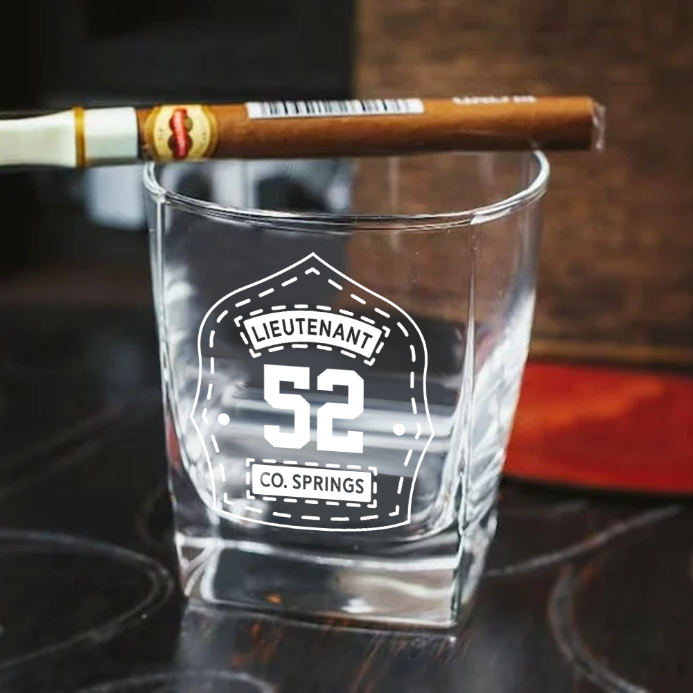 Custom Firefighter Whiskey Hexagon Decanter Set For Fireman Retired Fireighter Gift K1702