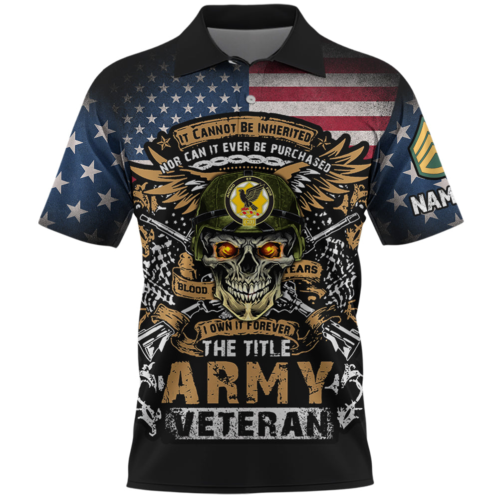 Personalized Hoodie All Over Printed It Cannot Be Inherited Nor Can It Purchased Custom Division Military Gift For Veterans K1702 Trhn