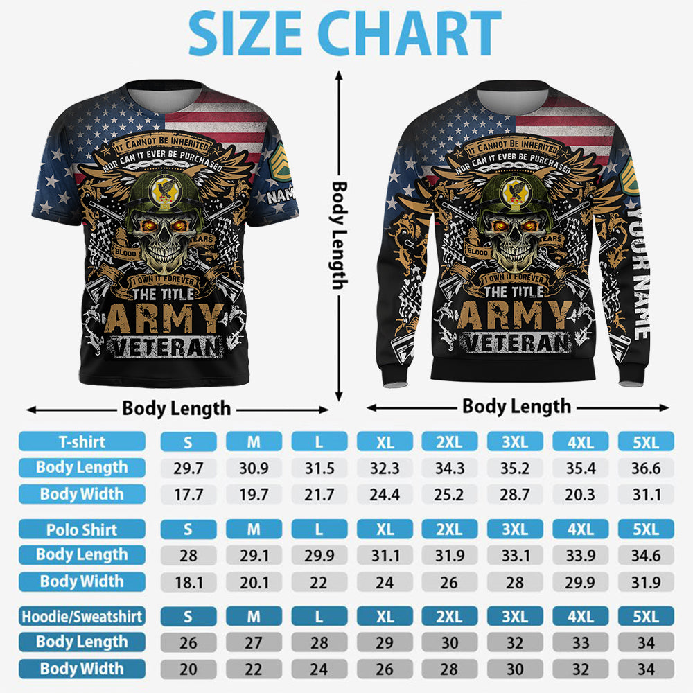 Personalized Hoodie All Over Printed It Cannot Be Inherited Nor Can It Purchased Custom Division Military Gift For Veterans K1702 Trhn