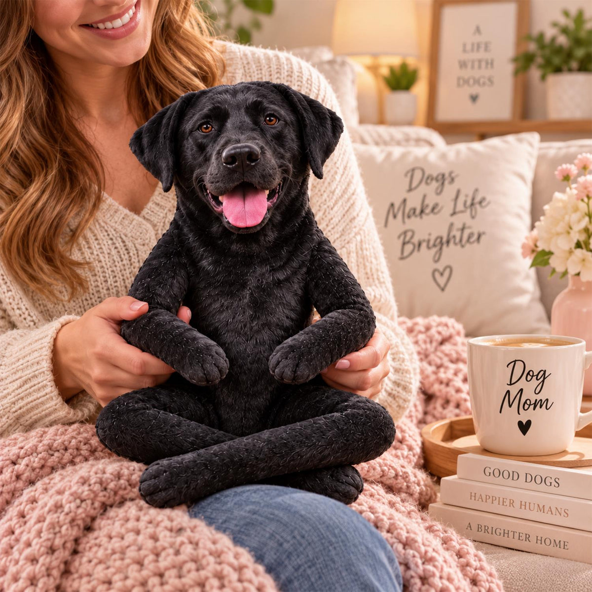 Personalized Labrador Retriever Photo Pet Squishy Toy Poseable Plush Doll, Funny Gift For Dog Mom, Dad, Cat Lover T1807 Hv01