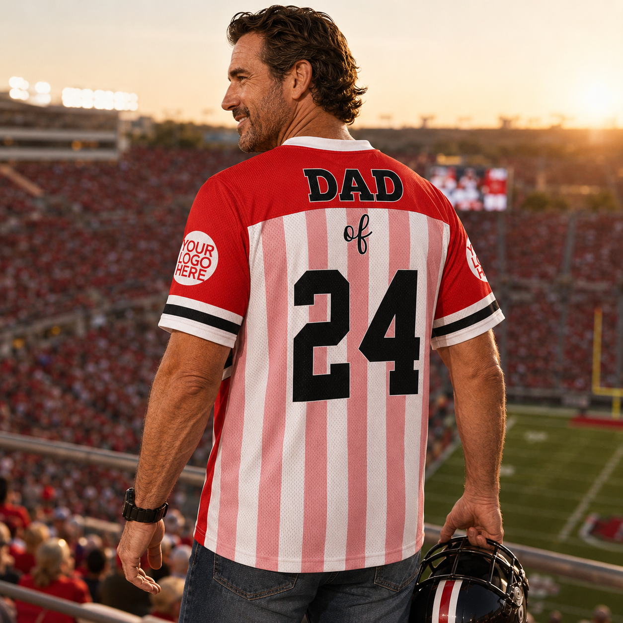 Custom American Football Photos Collage Shirt, Sport Lover Gift L0411 Pt99