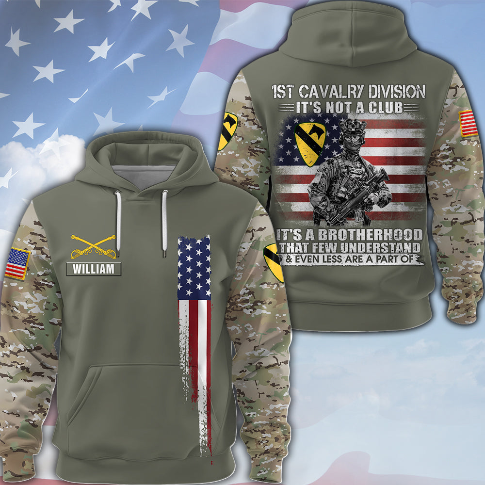 Personalized Veteran Shirt It's Not A Club It's A Brotherhood That Few Understand All Over Print Shirt Gift For Veterans K1702 MT2