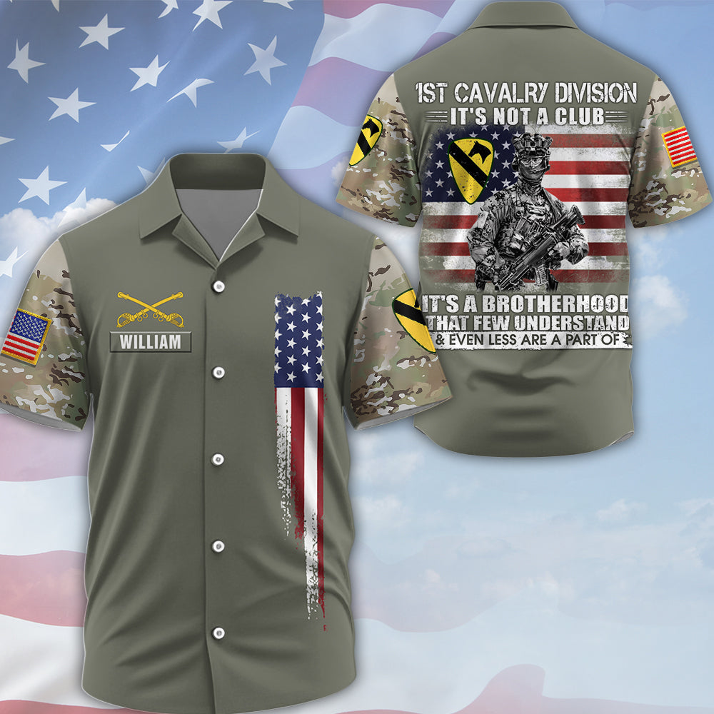 Personalized Veteran Shirt It's Not A Club It's A Brotherhood That Few Understand All Over Print Shirt Gift For Veterans K1702 MT2