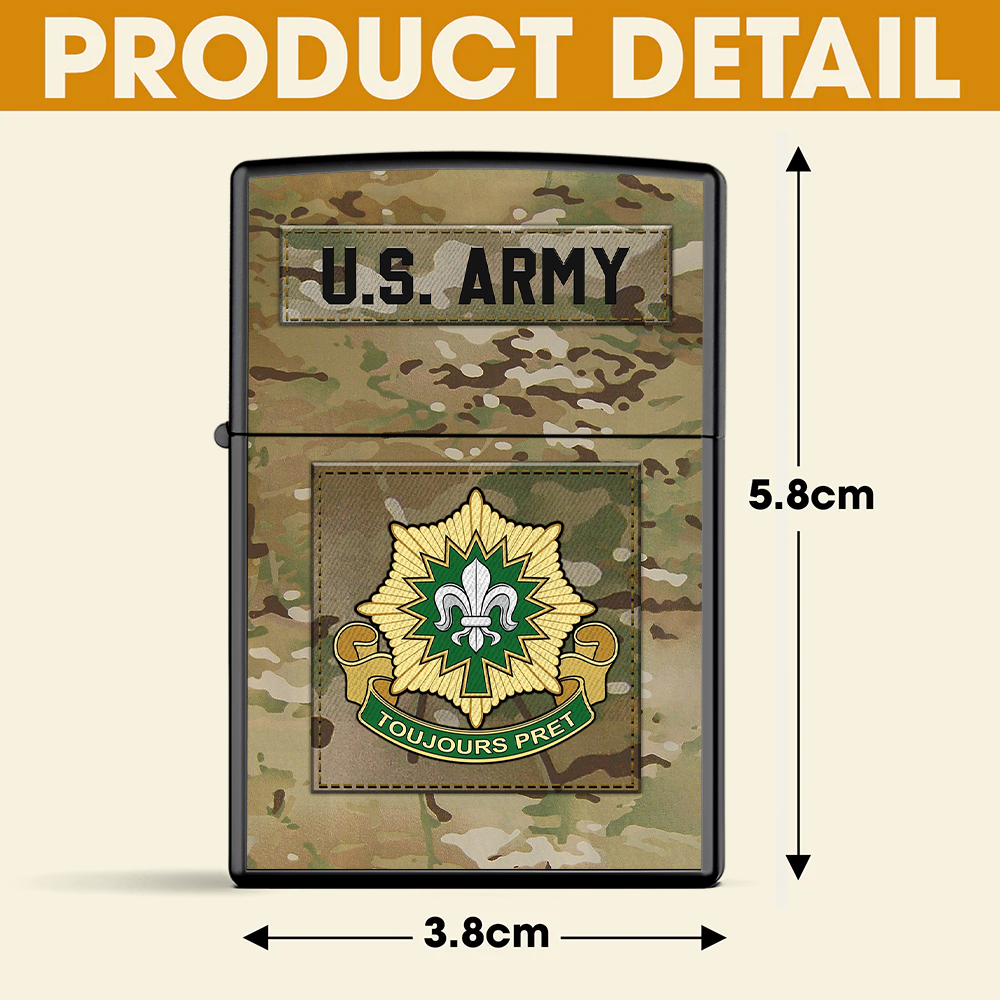 Veteran Custom Lighters Division And Rank Personalized Gift K1702 Trhn