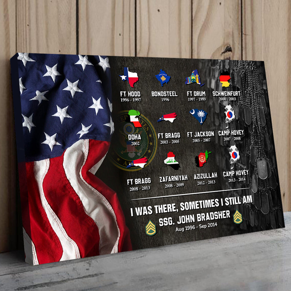 Personalized Poster And Canvas World Tour Custom Military Base All Military Branches Are Available Gift For Veterans K1702 Trhn