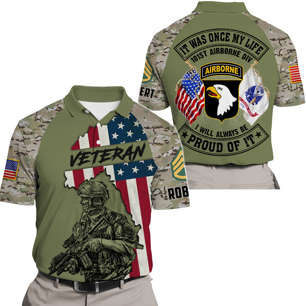Personalized All Over Print Camouflage 3D Hoodie Military Shirt It Was Once My Life US Veteran I Will Always Be Proud Of It Gift For Veterans K1702 Trhn