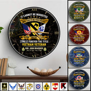 Personalized Acrylic Wall Clock Custom Rank Name Available All Division Military Gift For Veterans K1702 Trhn