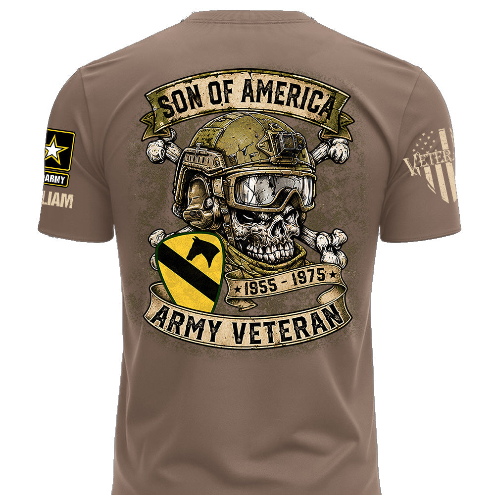 Custom Veteran Shirt Sons Of America Veteran Skull Custom Shirt For Soldier Veterans K1702 MT2