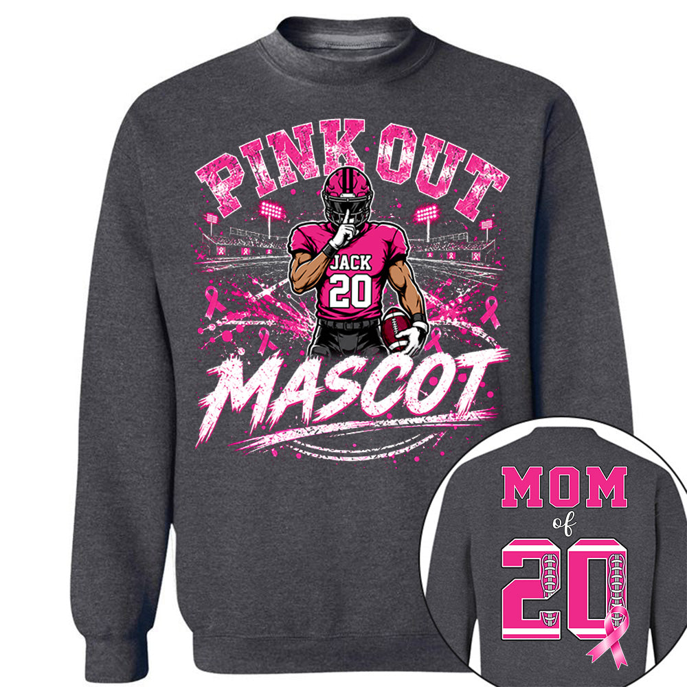 Personalized Pink Out Shirt Breast Cancer Awareness Custom Name & Number Shirt T1807 VH01