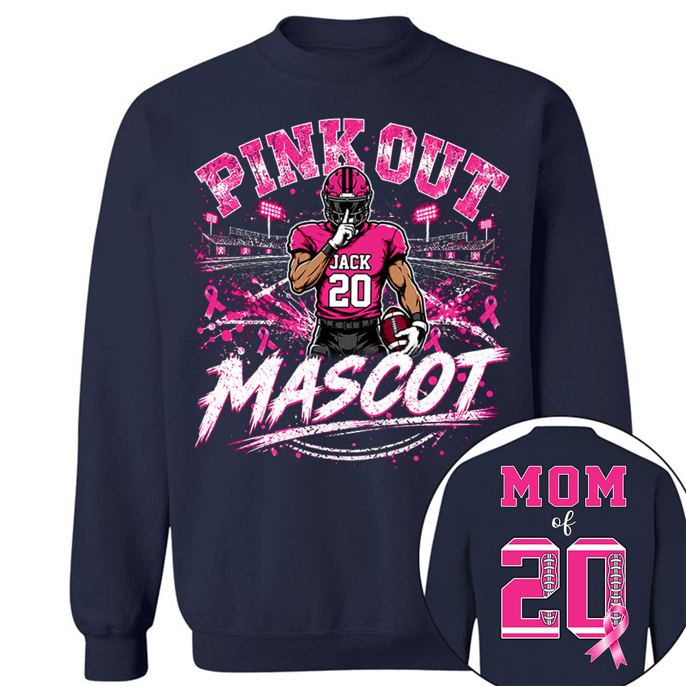 Personalized Pink Out Shirt Breast Cancer Awareness Custom Name & Number Shirt T1807 VH01