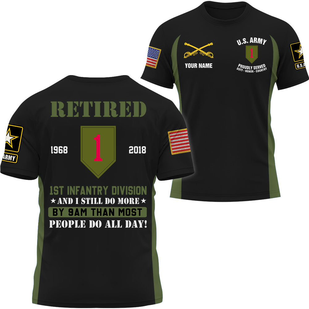 Personalized Shirt I Still Do More By 9Am Than Most People Do All Day Gift For Veterans All Over Print Shirt K1702