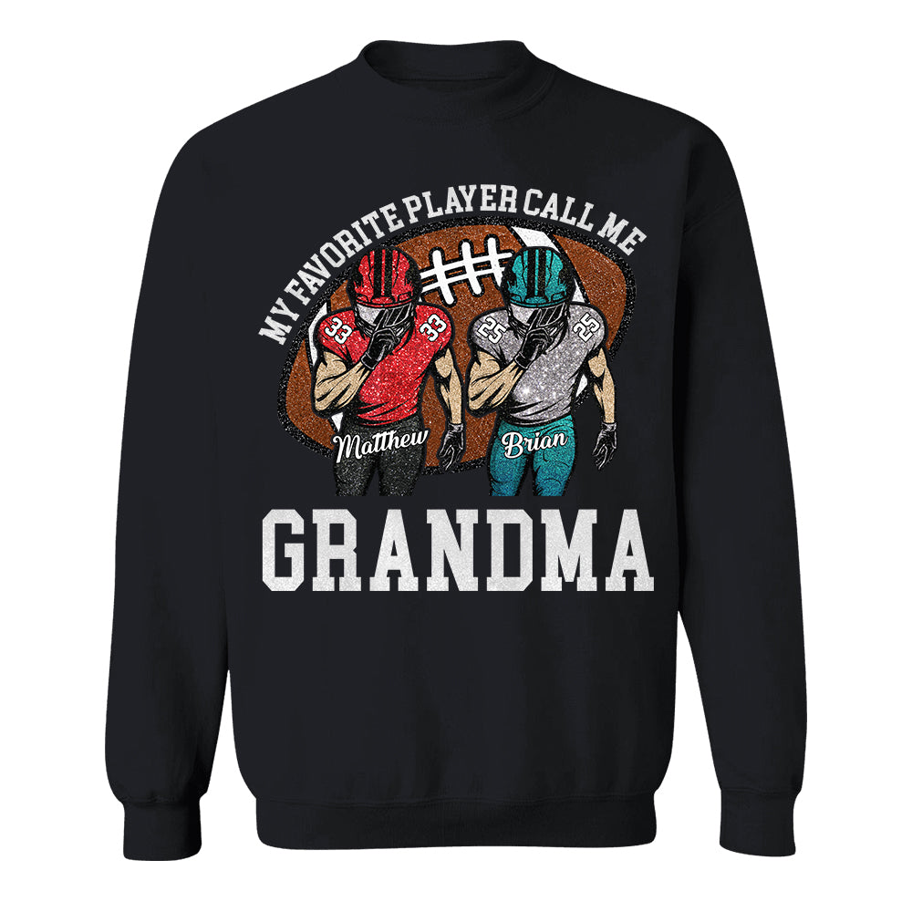 My Favorite Player Call Me Mom Grandma Personalized Football Mom Grandma Shirt Gift For Sport Family T1807 TH23