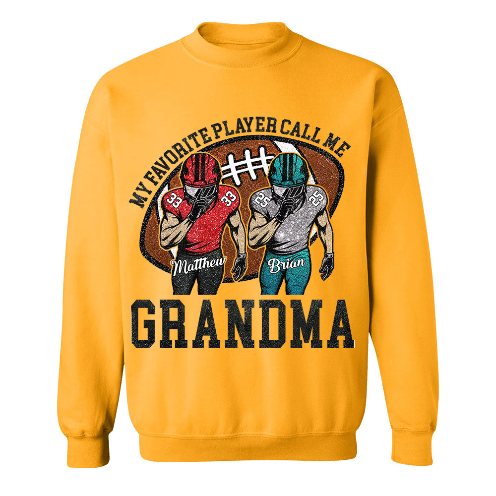 My Favorite Player Call Me Mom Grandma Personalized Football Mom Grandma Shirt Gift For Sport Family T1807 TH23