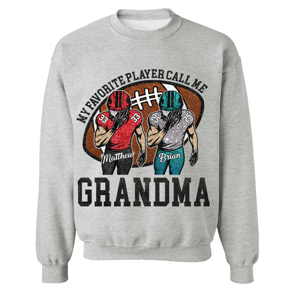 My Favorite Player Call Me Mom Grandma Personalized Football Mom Grandma Shirt Gift For Sport Family T1807 TH23
