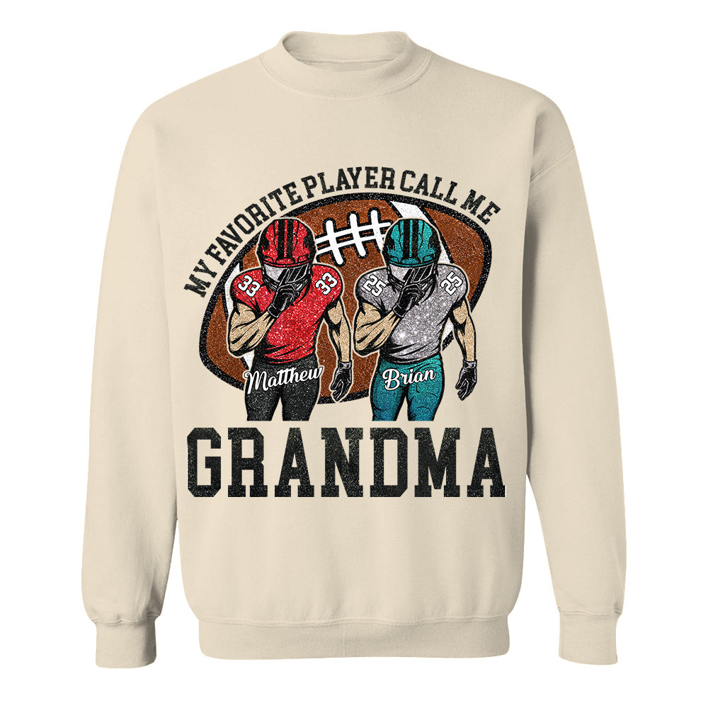 My Favorite Player Call Me Mom Grandma Personalized Football Mom Grandma Shirt Gift For Sport Family T1807 TH23