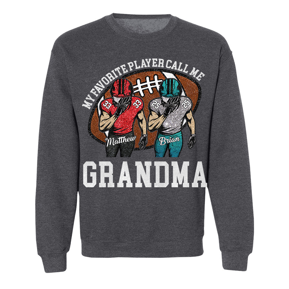 My Favorite Player Call Me Mom Grandma Personalized Football Mom Grandma Shirt Gift For Sport Family T1807 TH23