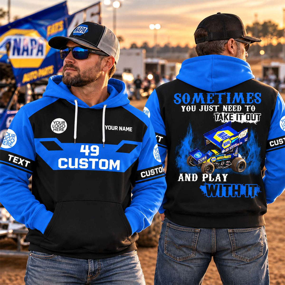 Take It Out & Play - Personalized Dirt Track Racing Photo All Over Print Shirts - Gift For Racing Fans Vrs 3 A2110 Pt99 KL07